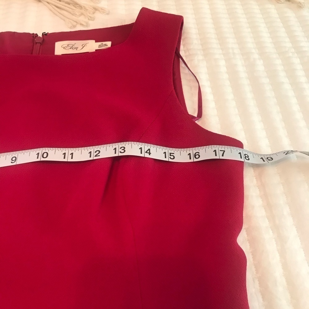 Eliza J Fit & Flare Fuschia Pink Dress - Picture 4 of 5